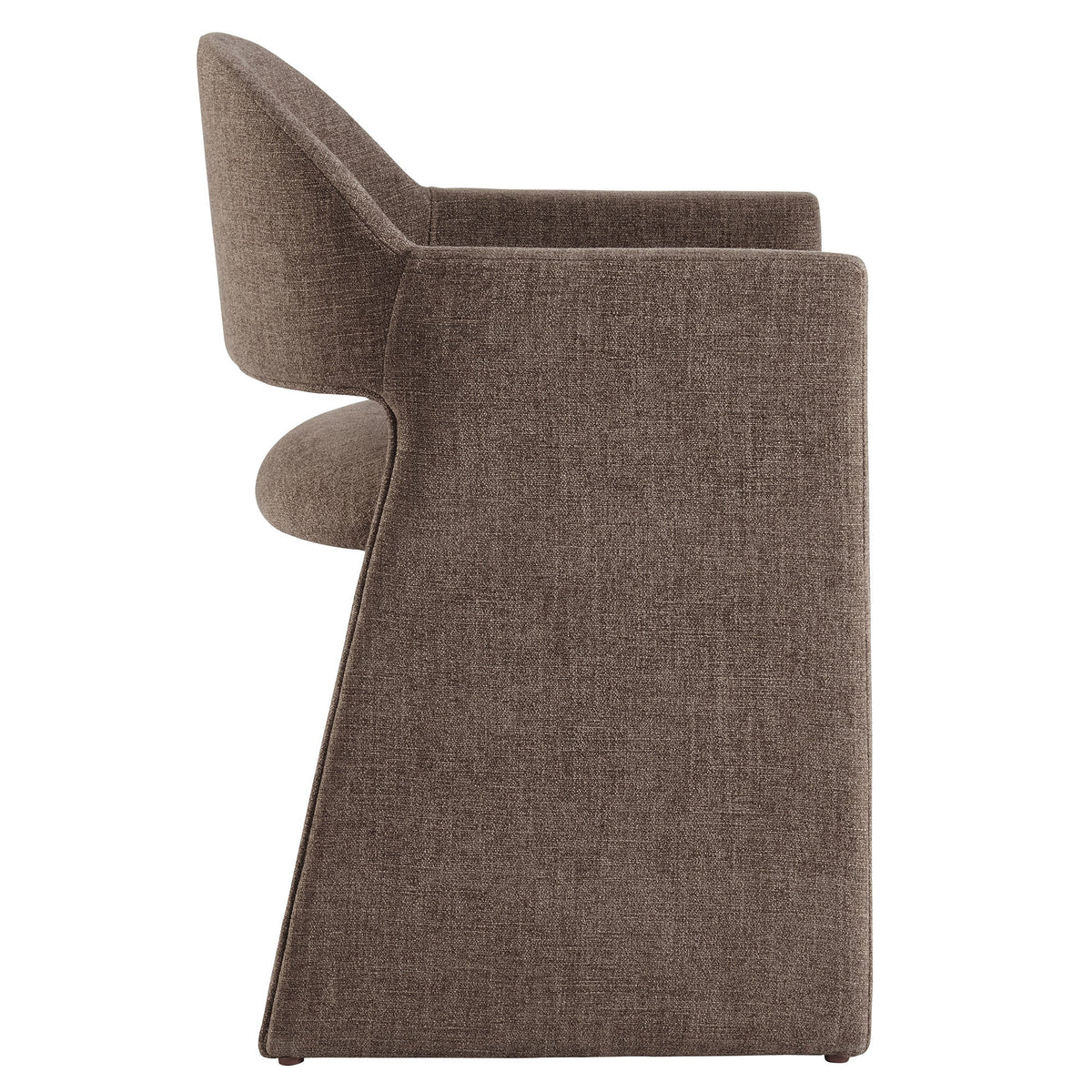 Talia Mocha Upholstered Fabric Dining Armchair - Ornate Home
