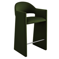 Talia Moss Green 41 Inch Performance Velvet Bar Stool - Ornate Home