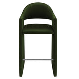 Talia Moss Green 41 Inch Performance Velvet Bar Stool - Ornate Home