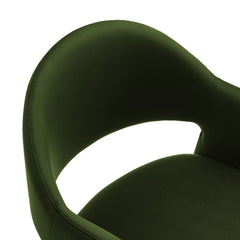 Talia Moss Green 41 Inch Performance Velvet Bar Stool - Ornate Home