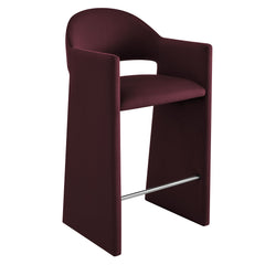 Talia Mulberry 41 Inch Performance Velvet Bar Stool - Ornate Home