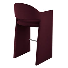 Talia Mulberry 41 Inch Performance Velvet Bar Stool - Ornate Home