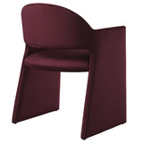 Talia Mulberry Performance Velvet Dining Armchair - Ornate Home
