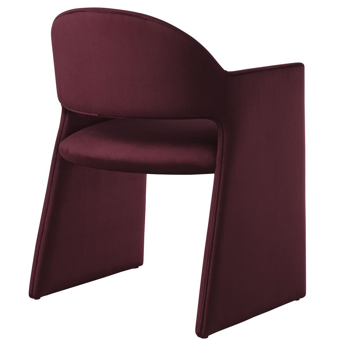 Talia Mulberry Performance Velvet Dining Armchair - Ornate Home
