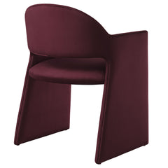 Talia Mulberry Performance Velvet Dining Armchair - Ornate Home