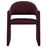 Talia Mulberry Performance Velvet Dining Armchair - Ornate Home