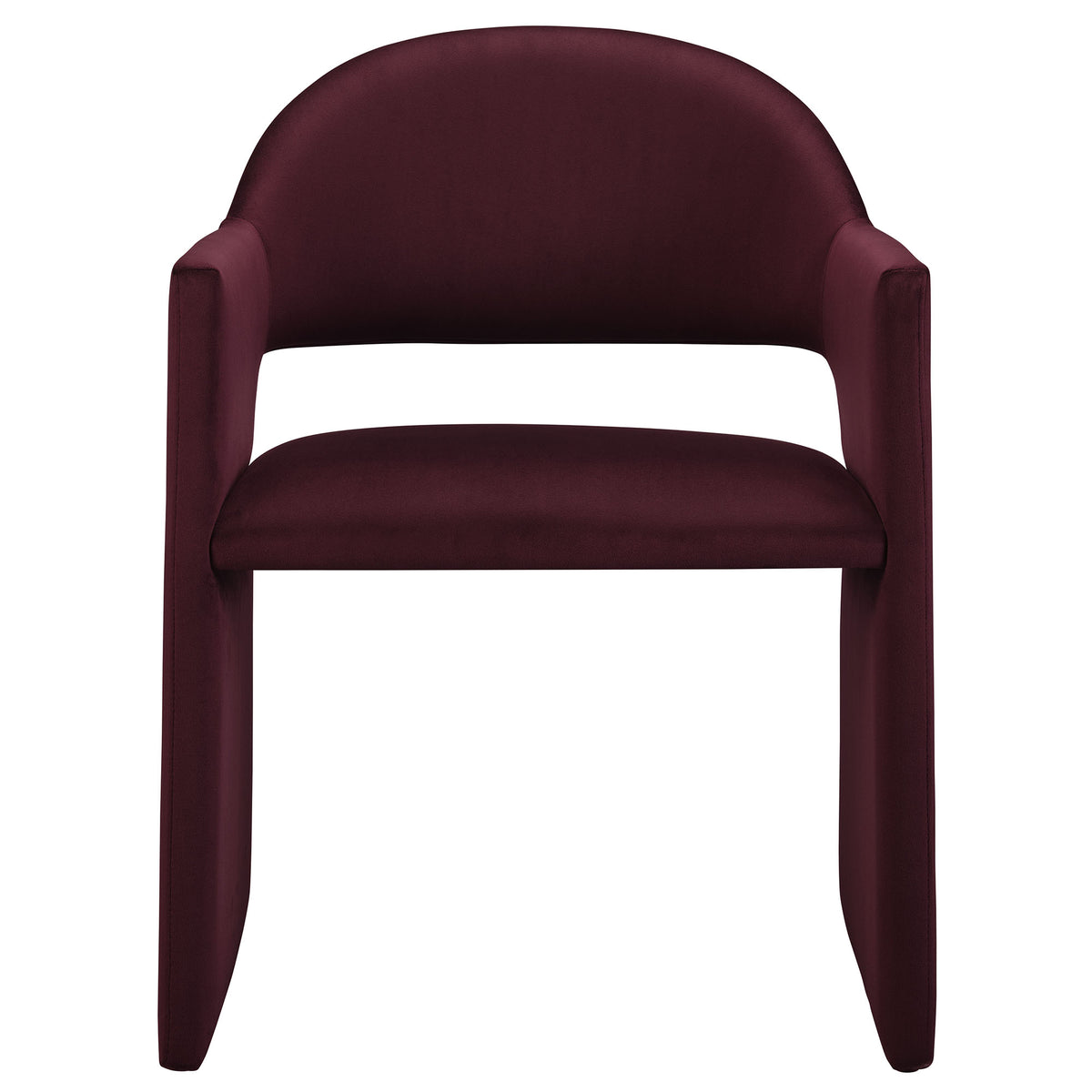 Talia Mulberry Performance Velvet Dining Armchair - Ornate Home
