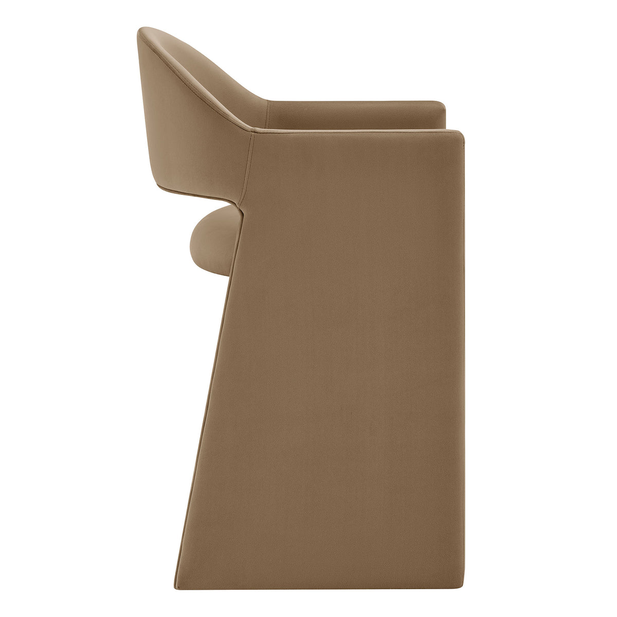Talia Taupe 37 Inch Performance Velvet Counter Stool - Ornate Home