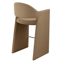 Talia Taupe 41 Inch Performance Velvet Bar Stool - Ornate Home