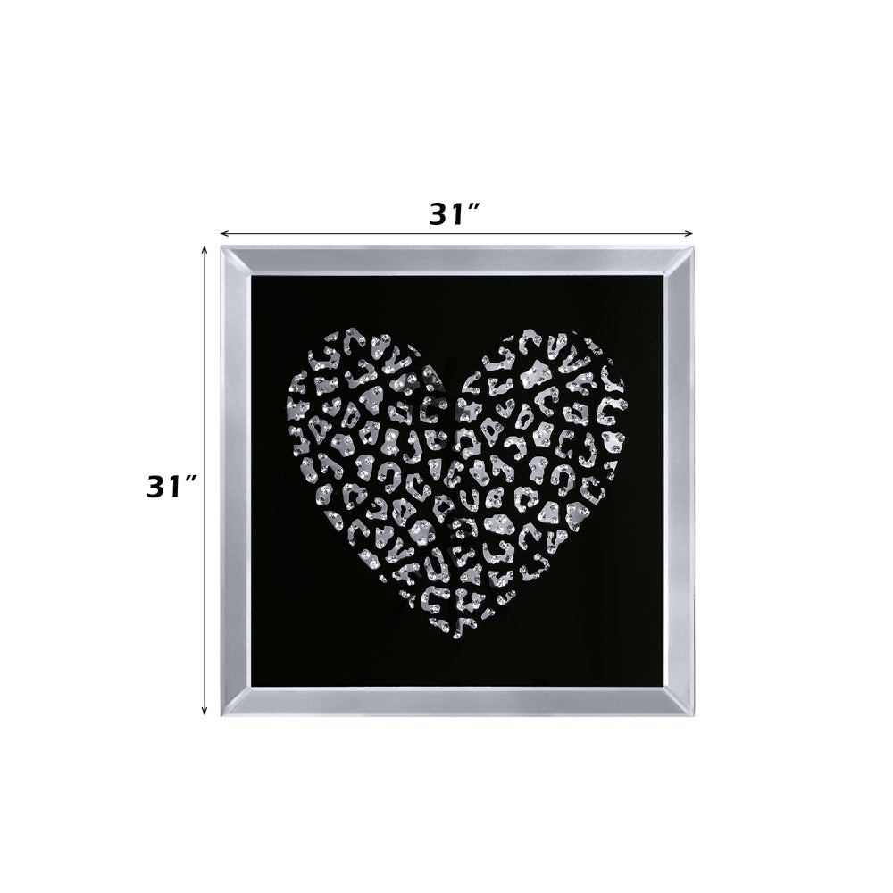 Talisha Heart Mirrored Wall Art - Ornate Home