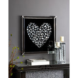 Talisha Heart Mirrored Wall Art - Ornate Home