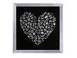 Talisha Heart Mirrored Wall Art - Ornate Home
