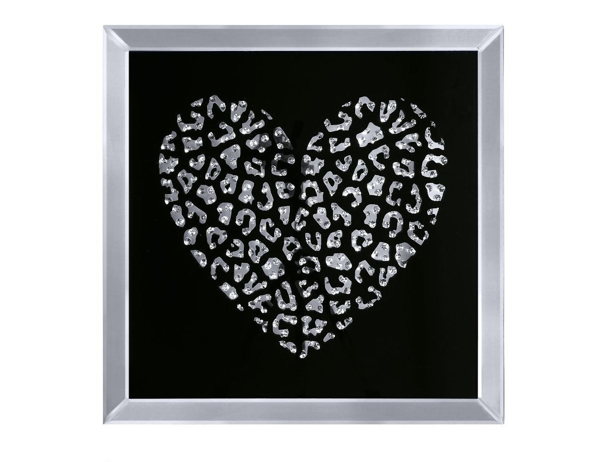 Talisha Heart Mirrored Wall Art - Ornate Home