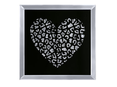 Talisha Heart Mirrored Wall Art - Ornate Home