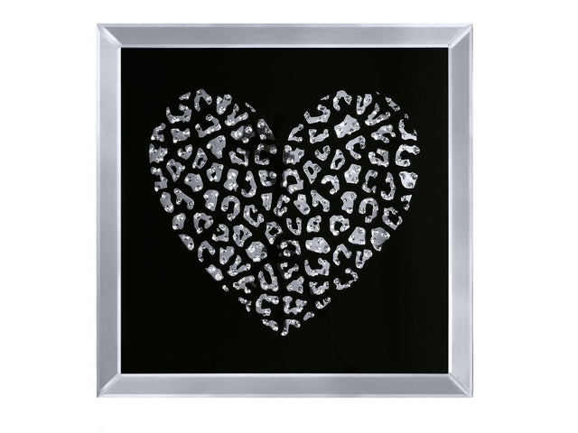 Talisha Heart Mirrored Wall Art - Ornate Home