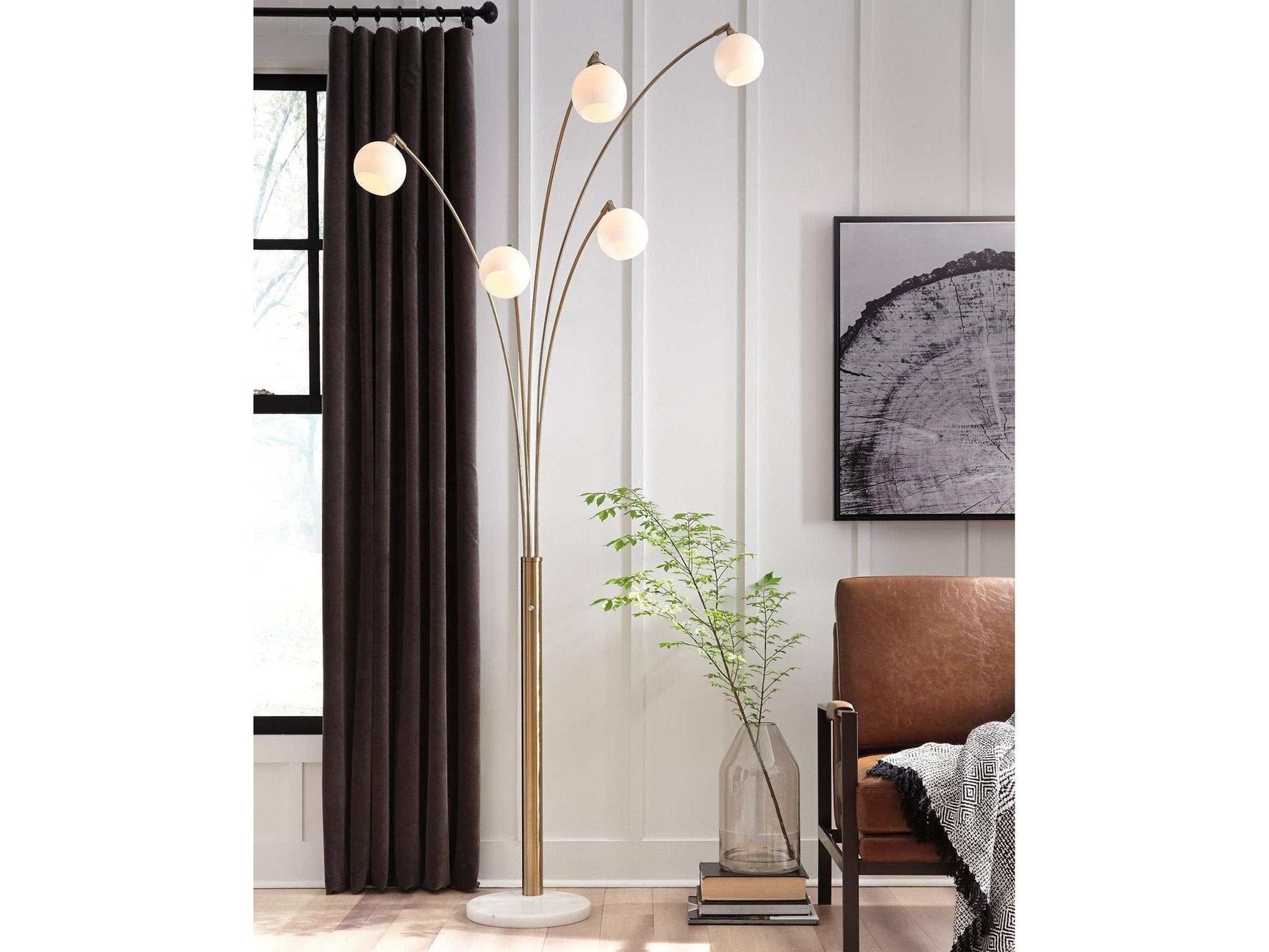 Taliya Arc Lamp (Online Special Price) - Ornate Home