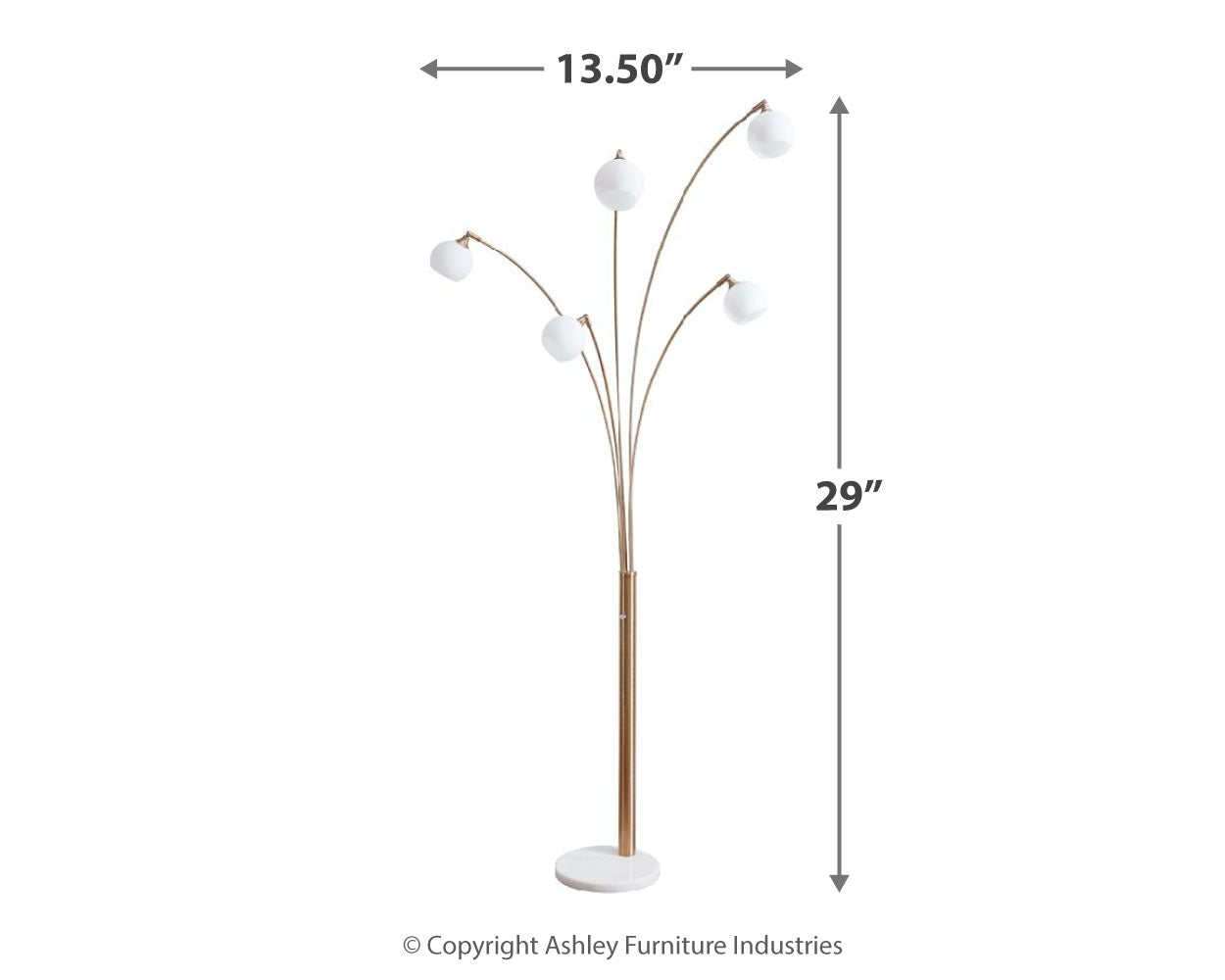 Taliya Arc Lamp (Online Special Price) - Ornate Home