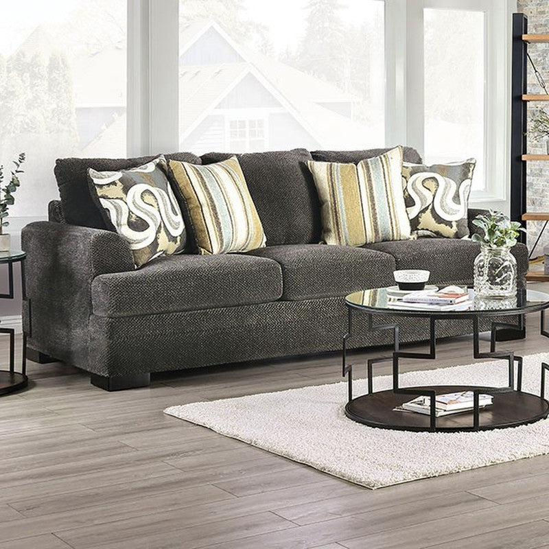 Taliyah Gray/Yellow Sofa - Ornate Home