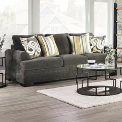 Taliyah Gray/Yellow Sofa - Ornate Home