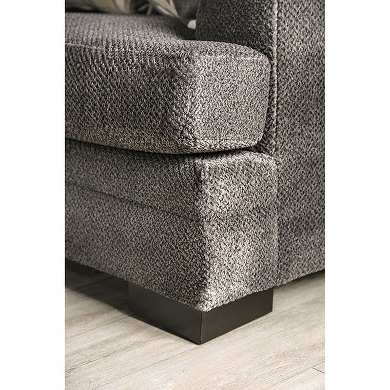Taliyah Gray/Yellow Sofa - Ornate Home