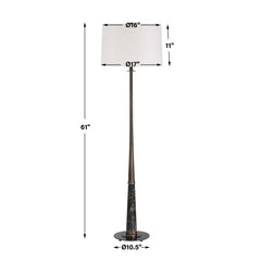 Tallarico Brass & Marble Floor Lamp - Ornate Home