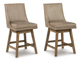 Tallenger Beige Counter Height Chair (Set of 2) - Ornate Home