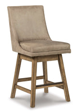 Tallenger Beige Counter Height Chair (Set of 2) - Ornate Home