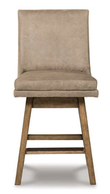 Tallenger Beige Counter Height Chair (Set of 2) - Ornate Home