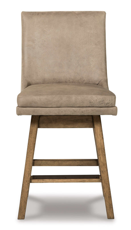 Tallenger Beige Counter Height Chair (Set of 2) - Ornate Home