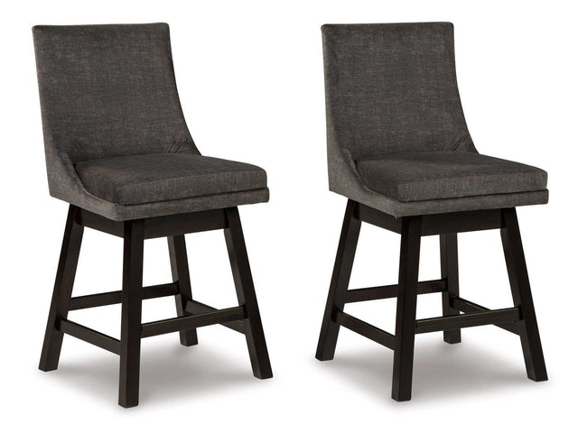 Tallenger Dark Gray Counter Height Chair (Set of 2) - Ornate Home