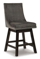 Tallenger Dark Gray Counter Height Chair (Set of 2) - Ornate Home