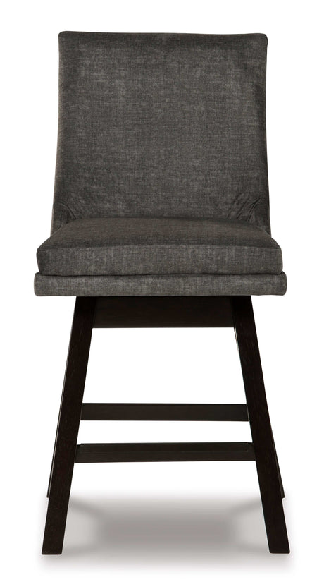 Tallenger Dark Gray Counter Height Chair (Set of 2) - Ornate Home