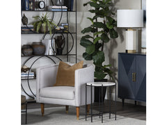 Talley Black/White Accent Table - Ornate Home