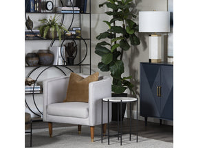 Talley Black/White Accent Table - Ornate Home