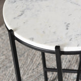 Talley Black/White Accent Table - Ornate Home