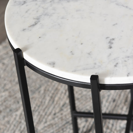 Talley Black/White Accent Table - Ornate Home