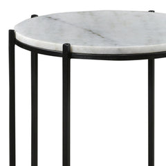 Talley Black/White Accent Table - Ornate Home