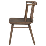Tallis Brown Woven Leatherette Back Dining Side Chair (Set Of 2) - Ornate Home