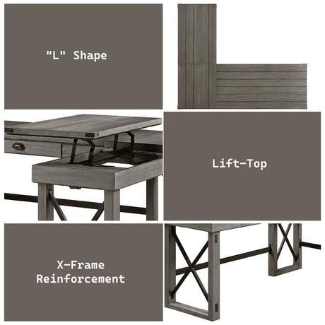 Talmar Gray Writing Desk - Ornate Home