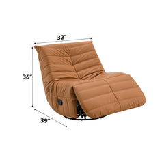 Talmon Orange Recliner W/Swivel - Ornate Home