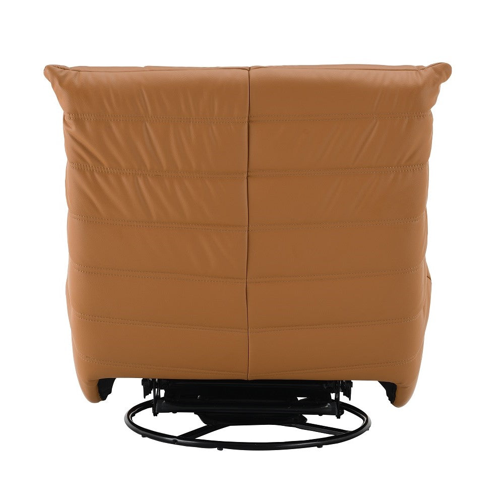 Talmon Orange Recliner W/Swivel - Ornate Home