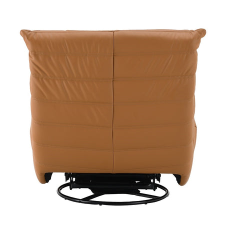 Talmon Orange Recliner W/Swivel - Ornate Home