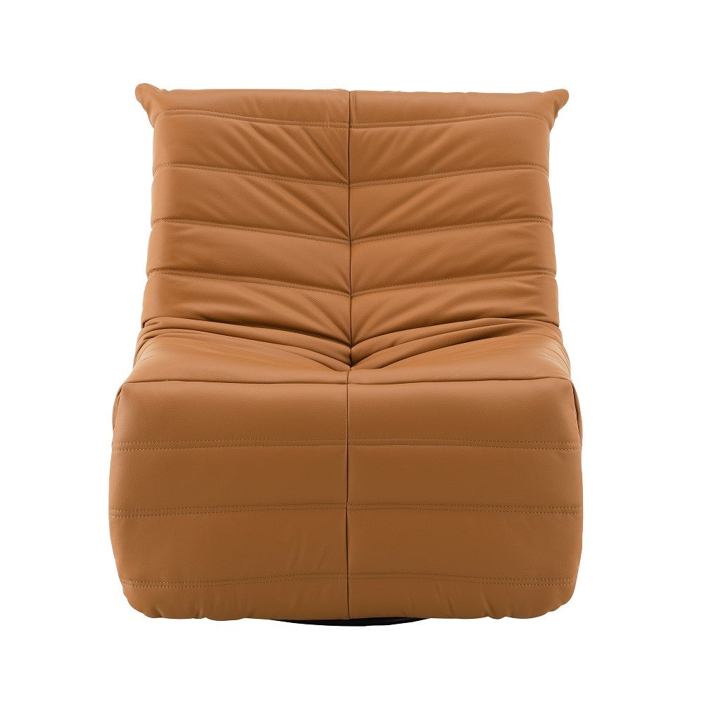 Talmon Orange Recliner W/Swivel - Ornate Home