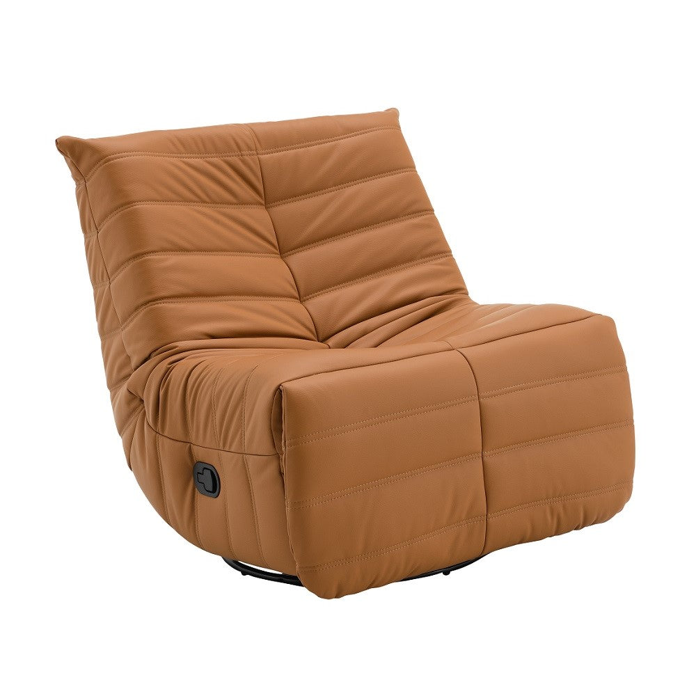 Talmon Orange Recliner W/Swivel - Ornate Home
