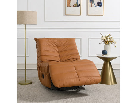 Talmon Orange Recliner W/Swivel - Ornate Home