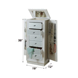 Talor White Jewelry Armoire - Ornate Home