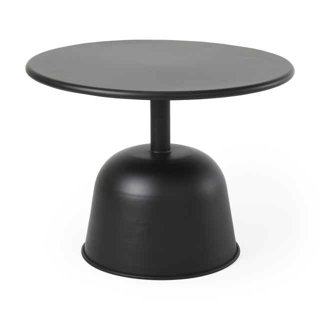 Talulla Matte Black 19.7"W Metal Accent Table - Ornate Home