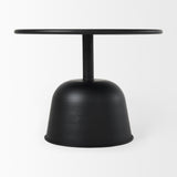 Talulla Matte Black 19.7"W Metal Accent Table - Ornate Home