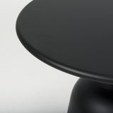 Talulla Matte Black 19.7"W Metal Accent Table - Ornate Home