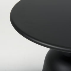 Talulla Matte Black 19.7"W Metal Accent Table - Ornate Home